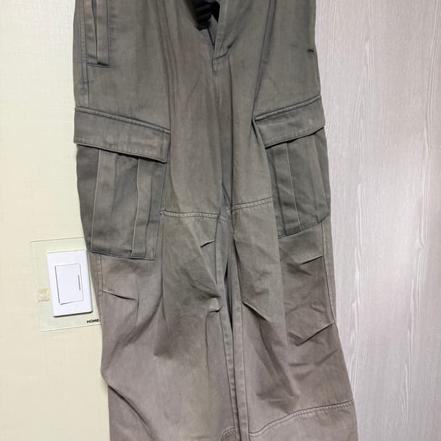해칭룸 밀팬츠 워시드 올리브 3