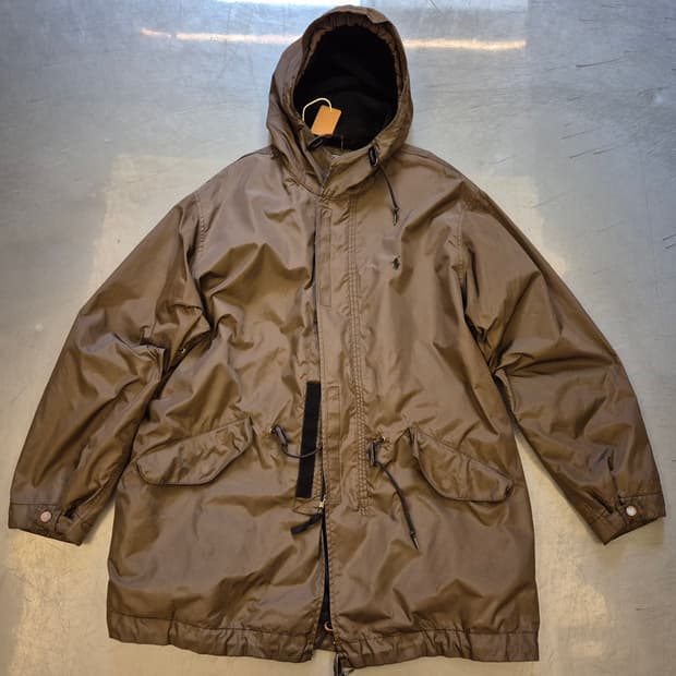 90s 폴로랄프로렌 밀리터리 후드 파카