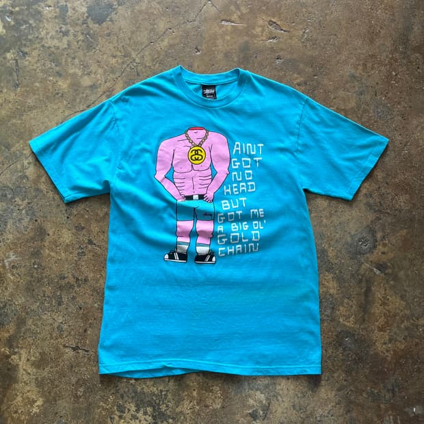 STUSSY x David Shrigley SS Chain T-SHIRT