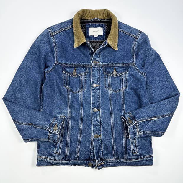 VTG 빈티지 코듀로이 카라 데님 트러커자켓 M