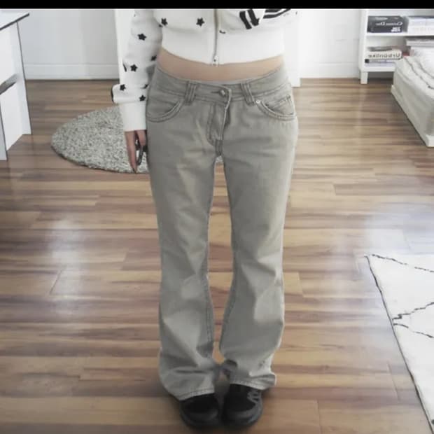 [원가_ 58,600원] 에이블리 , 애즈 부츠컷 코튼 팬츠 M