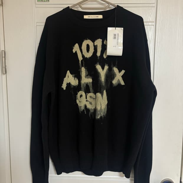 알릭스 alyx 로고 니트 블랙 L