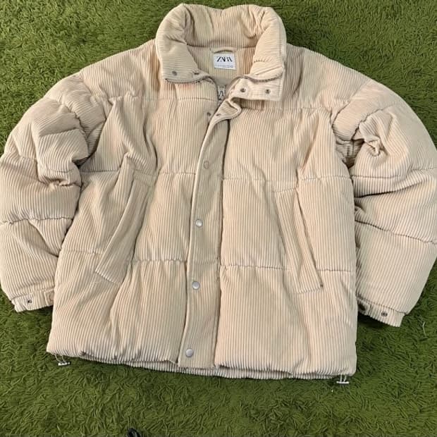 자라 코듀로이 패딩 100/L