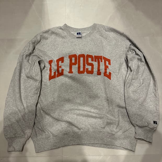 [L]러셀 어슬레틱 LE POSTE 스웻셔츠 멜란지