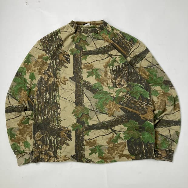 90s Forest Camouflage Long Sleeve Tee