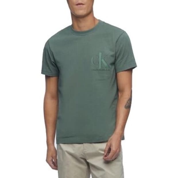 [100] 캘빈클라인 CK 로고 반팔 티셔츠 그린