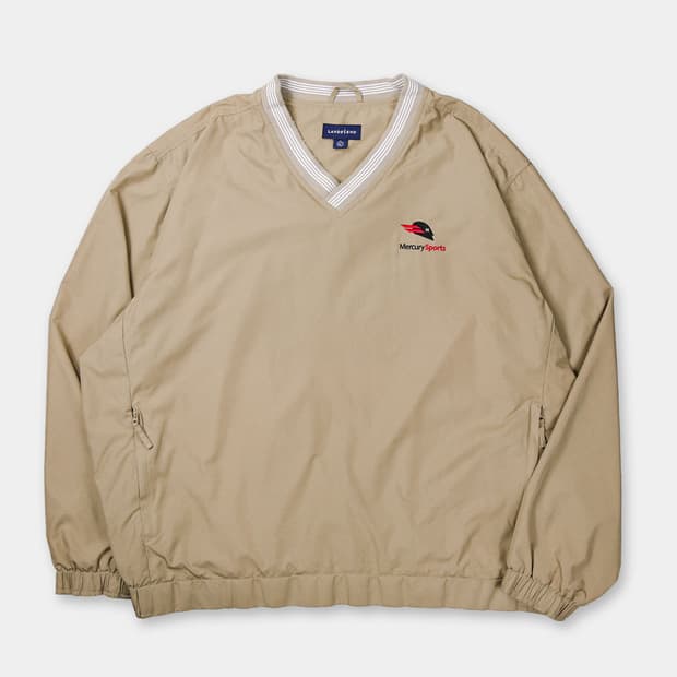 LAND'S END Mercury Mesh V-neck Pullover