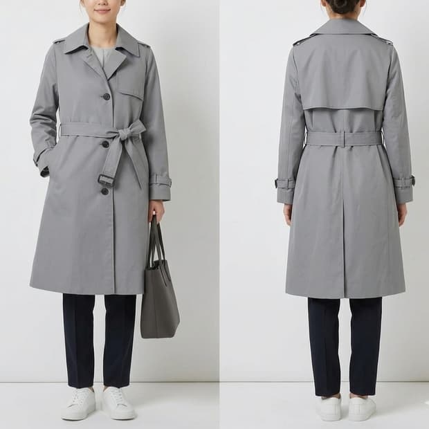 [88]비지트인뉴욕 벨티드 트렌치코트