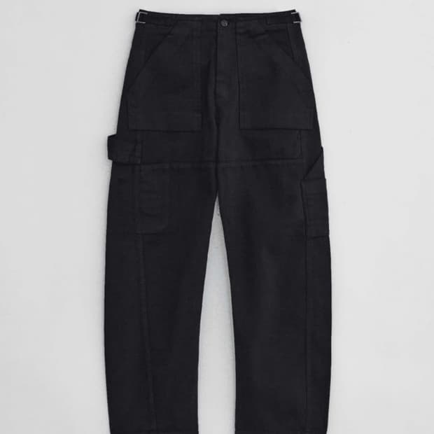 누마레 가먼트다잉 워크팬츠 블랙