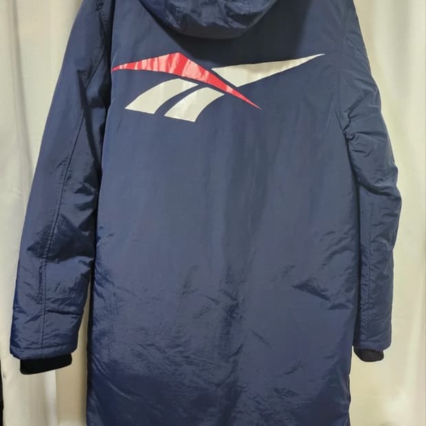 리복 클래식 벡터 롱패딩 네이비 L(100)