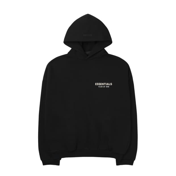 [L]피어오브갓 에센셜 플리스 후드 블랙