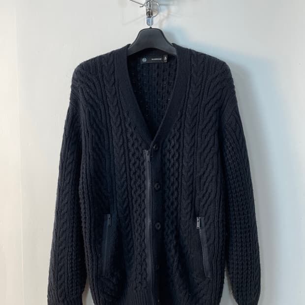 지유 x 언더커버 피셔맨 집업 가디건 