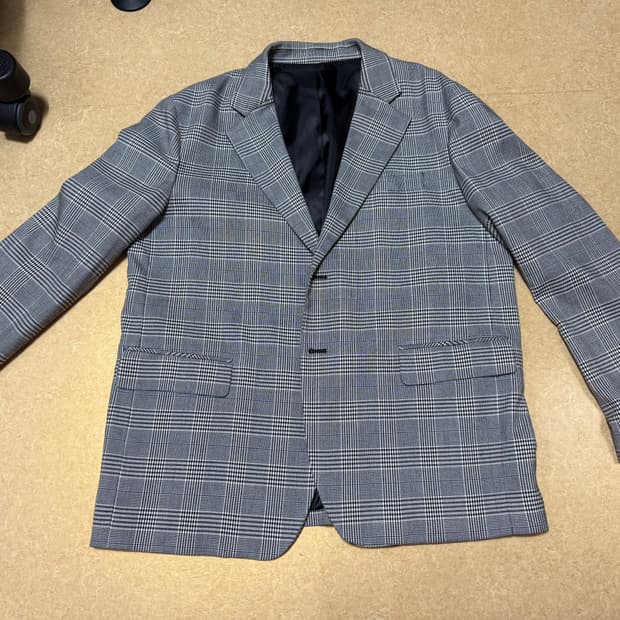 스파오 체크패턴 블레이저