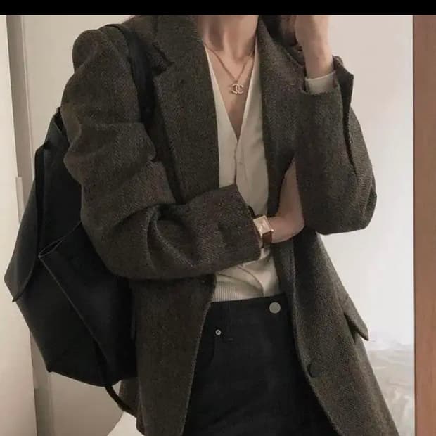 플랫베이스 해리스트위드 울자켓