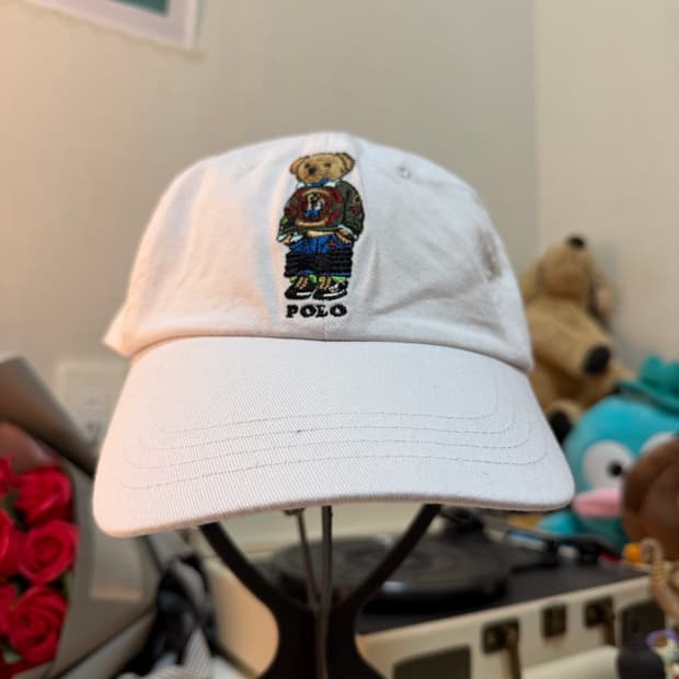 폴로 화이트 볼캡