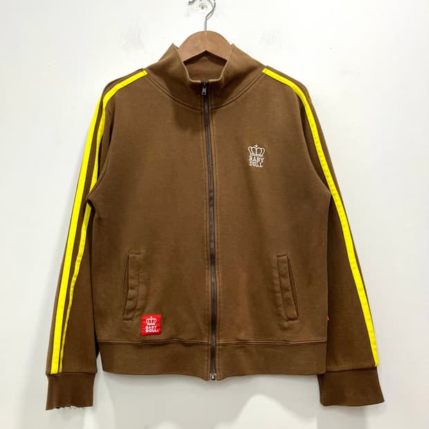 일본 빈티지 babydoll y2k 로고 트랙탑 져지 