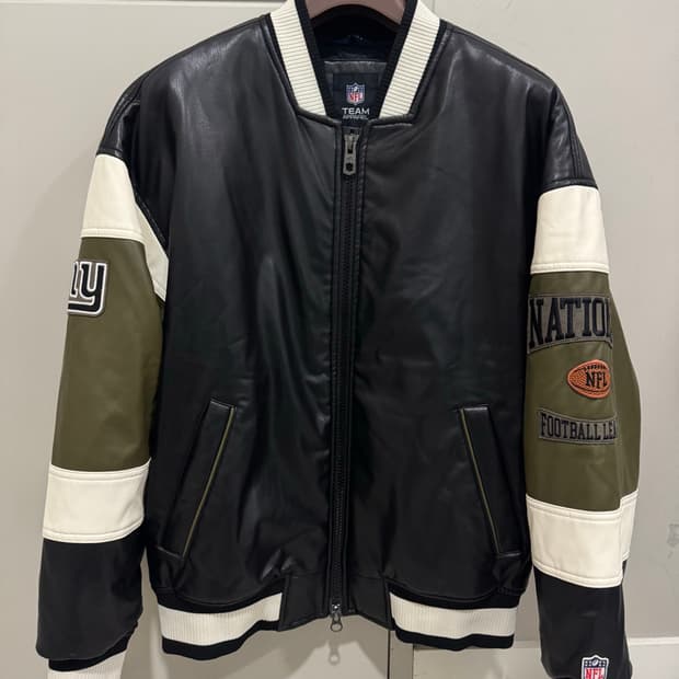 NFL 플래그 뉴욕 바시티 점퍼 자켓 L