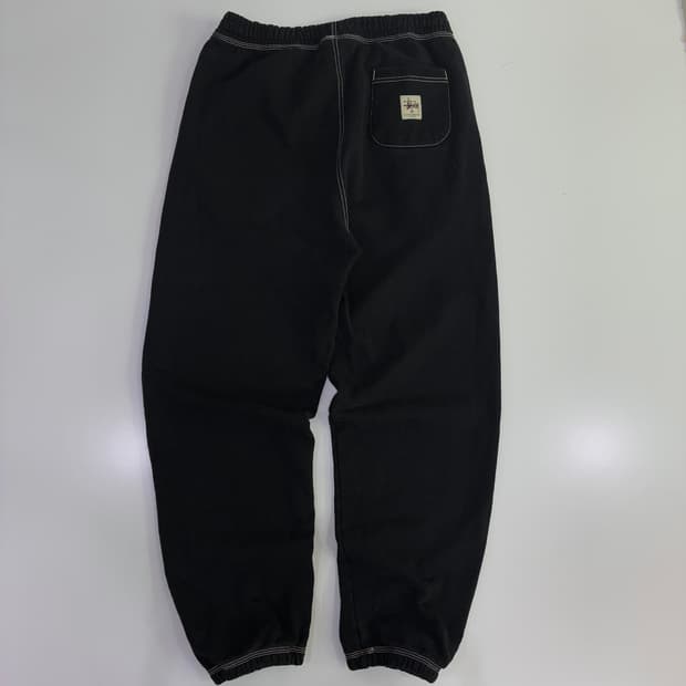 Stussy 스투시22 F/W 블랙 콘트라스트 스웻 팬츠