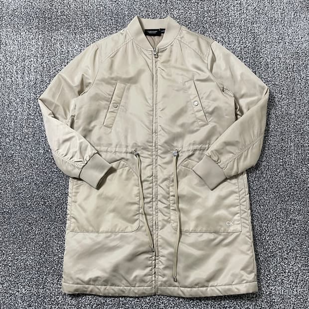 빈티지9. 캘빈클라인 누빔 자켓 봄버 항공점퍼 롱 코트 경량 패딩