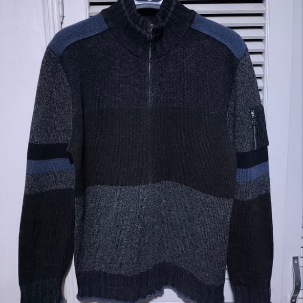 XL 돌체앤가바나 블록 니트 집업