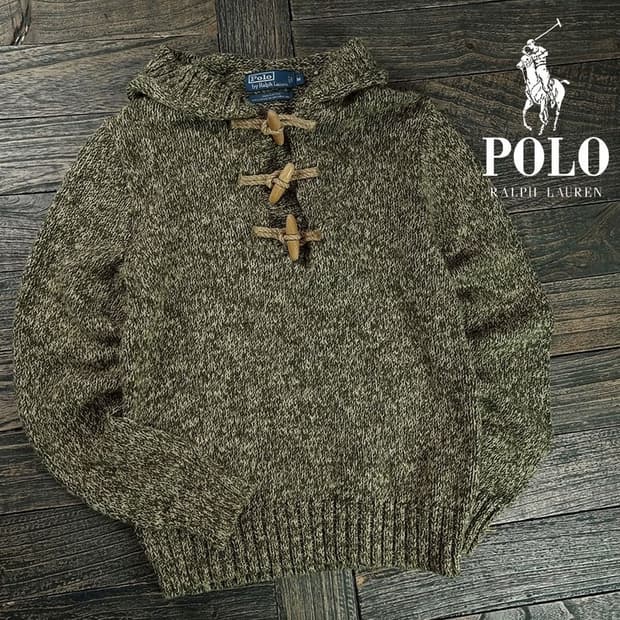 [폴로 랄프로렌] 빈티지 토글 후드 니트 M19184