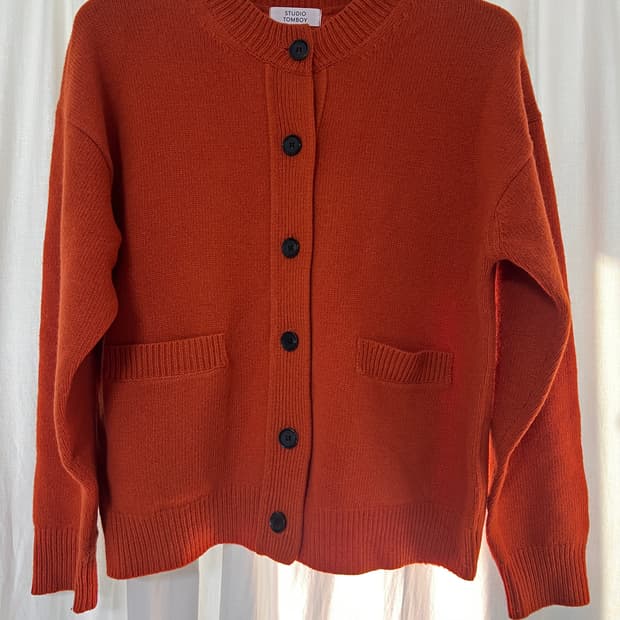 🧡 STUDIO TOMBOY 울 니트 가디건 