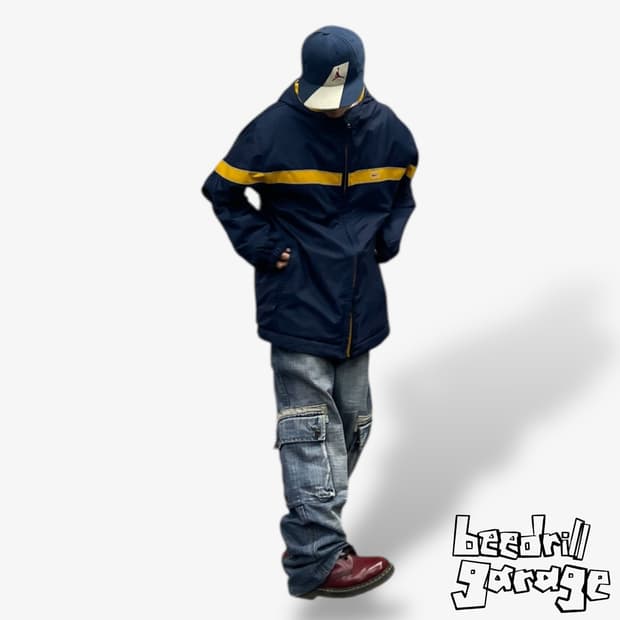 00s 나이키 올드스쿨 리버시블 후리스 파카