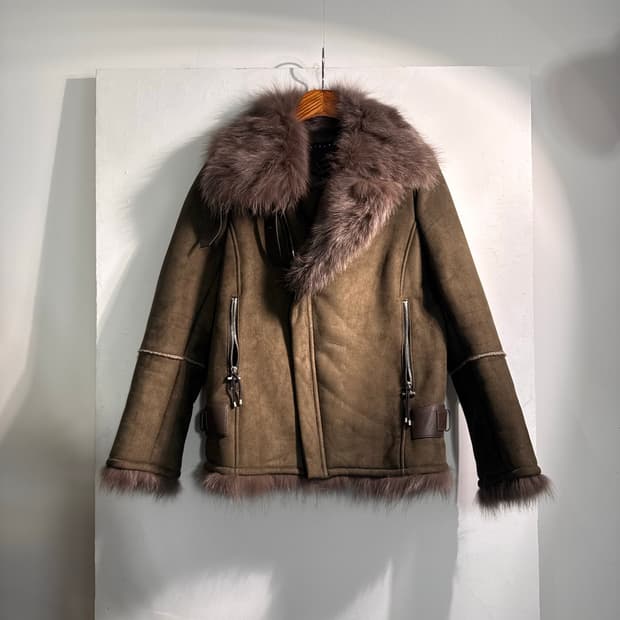 SISLEY 시슬리 여우털 무스탕 42 C664