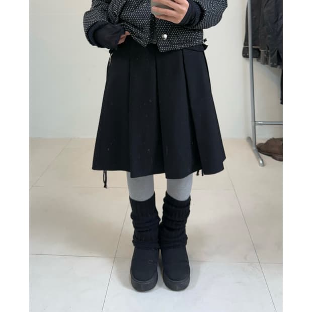 빈티지 울 스커트