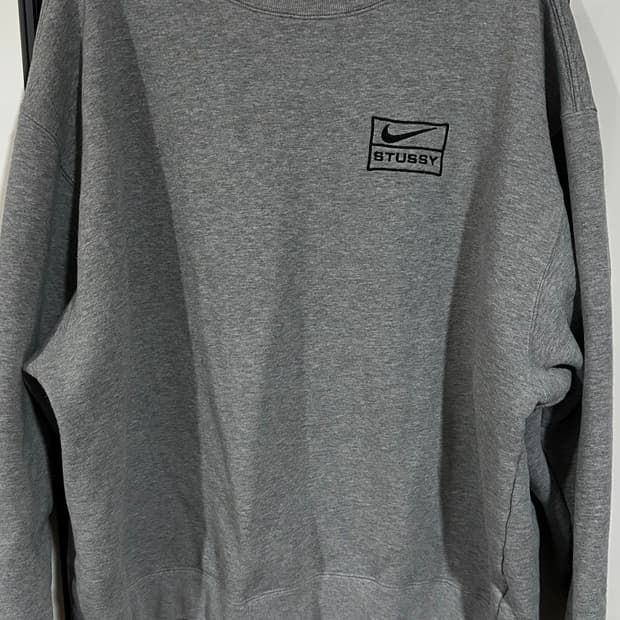 나이키 스투시 NRG 플리스 맨투맨 그레이 L