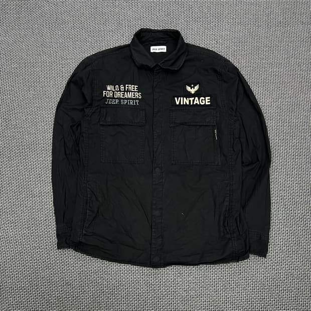 지프 블랙 셔츠자켓