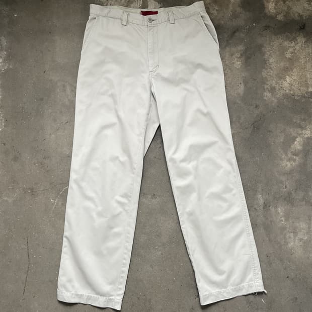 Levi's 아이보리 코튼 팬츠 