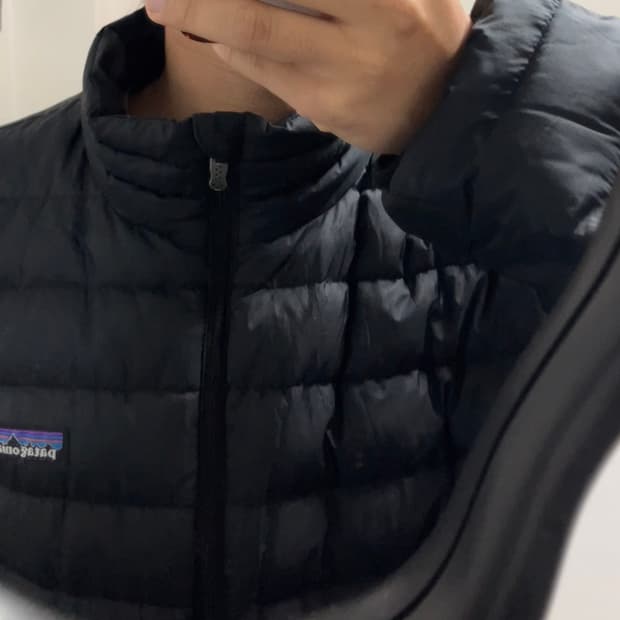 파타고니아 다운스웨터 패딩 블랙