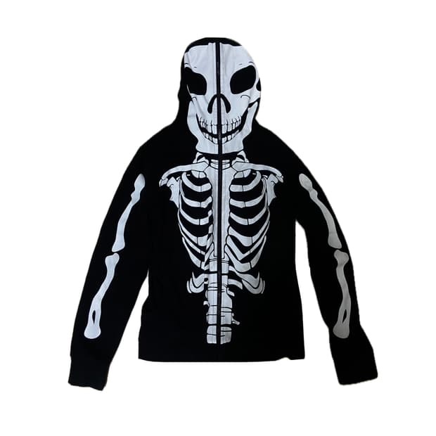 해골 후드집업