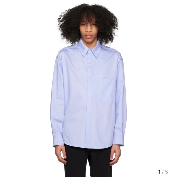 우영미 자수 디테일 셔츠(택 포함 새상품)