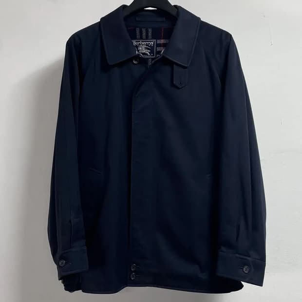 버버리 노바체크 스윙탑 블루종 자켓 