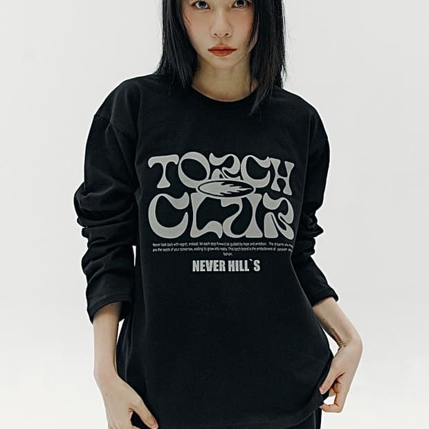 (1회착 택포가격) 토치 NEVER HILL 롱슬리브 블랙 L