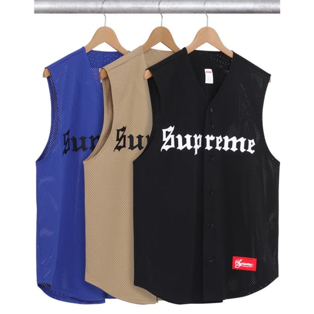 슈프림 베이스볼 져지 베스트 XL