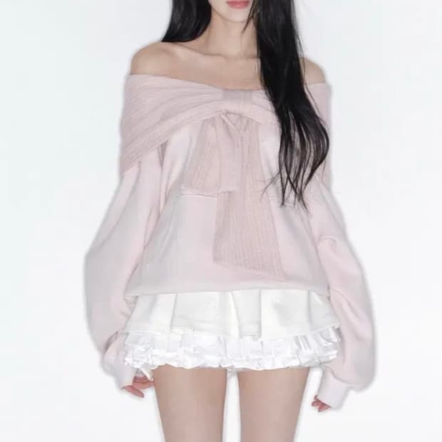 더티스 리본후드 핑크