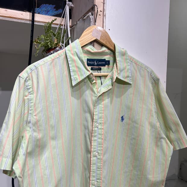 폴로 랄프로렌 멜론 체크 셔츠