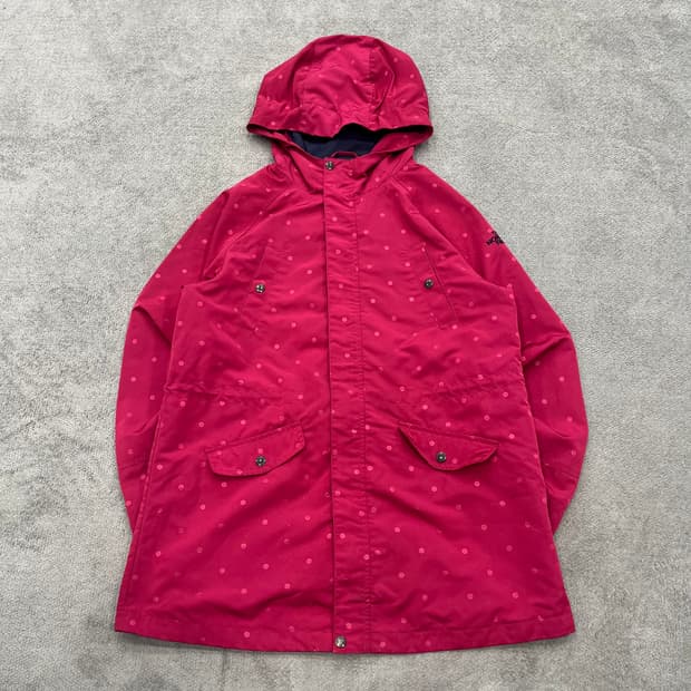 노스페이스 걸즈 도트 폴카닷 바람막이