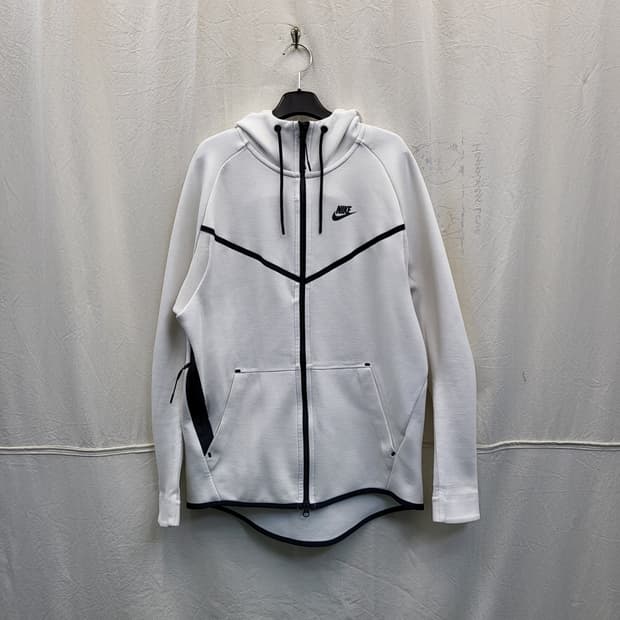 나이키 테크 플리스 화이트 후드