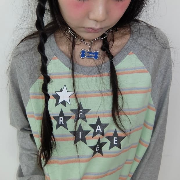 샵페어리 (민트) 레인보우 레그런 티셔츠