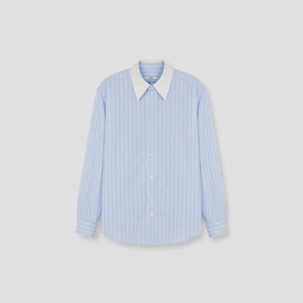 타일레 TAILLE 스트라이프 셔츠 1사이즈 블루