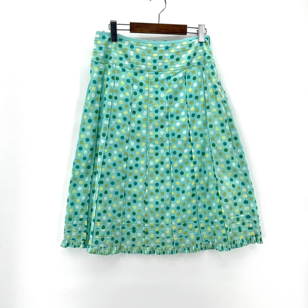 [LAURA ASHLEY] 로라애슐리 플리츠 도트 스커트