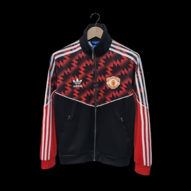 남성 아디다스 OG 불꽃 맨유 맨체스터 유나이티드 트랙탑 져지 축구복