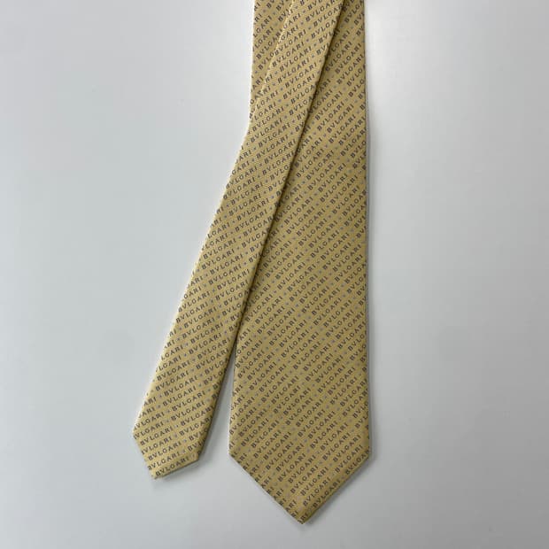 불가리(bvlgari) 영문 모노그램 정품 명품넥타이