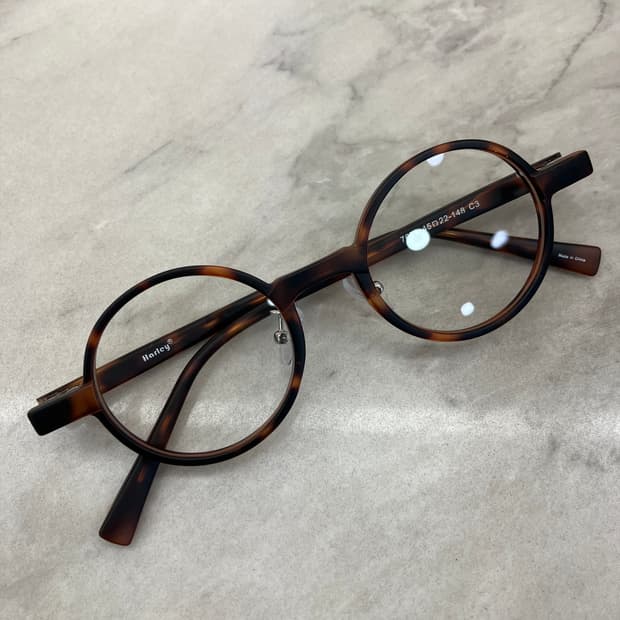 B59 HL 데미 라운드 뿔테 안경7671