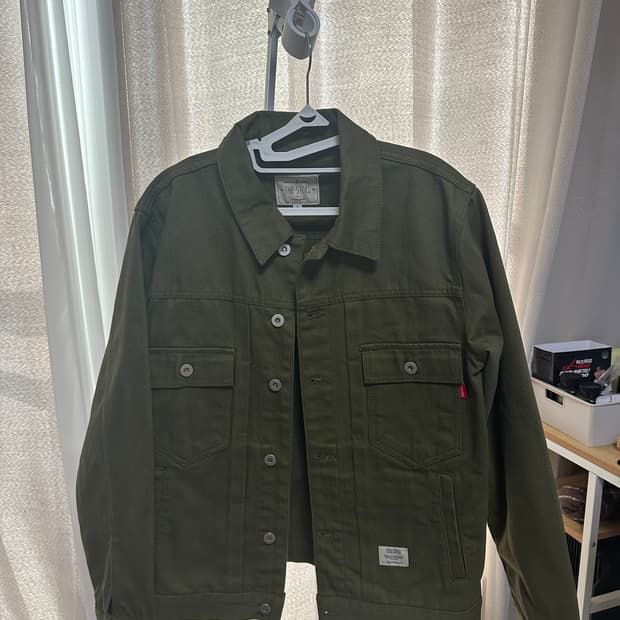 더 스토리 트러커 자켓 L 카키 
