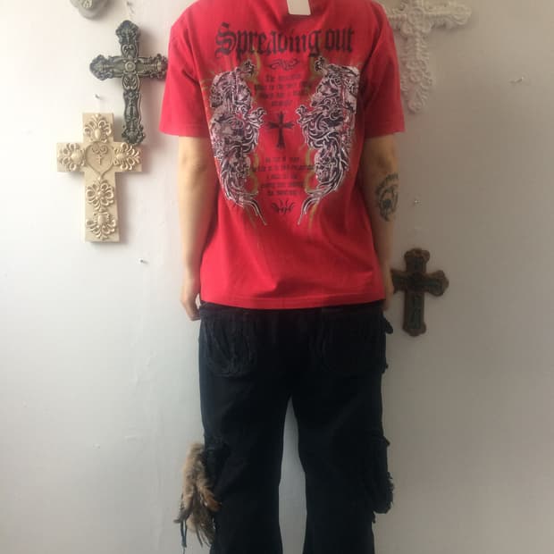 Back printing t shirt